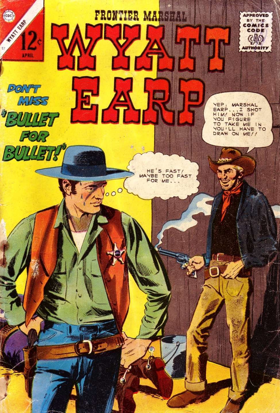 Comic Book Cover For Wyatt Earp Frontier Marshal 57