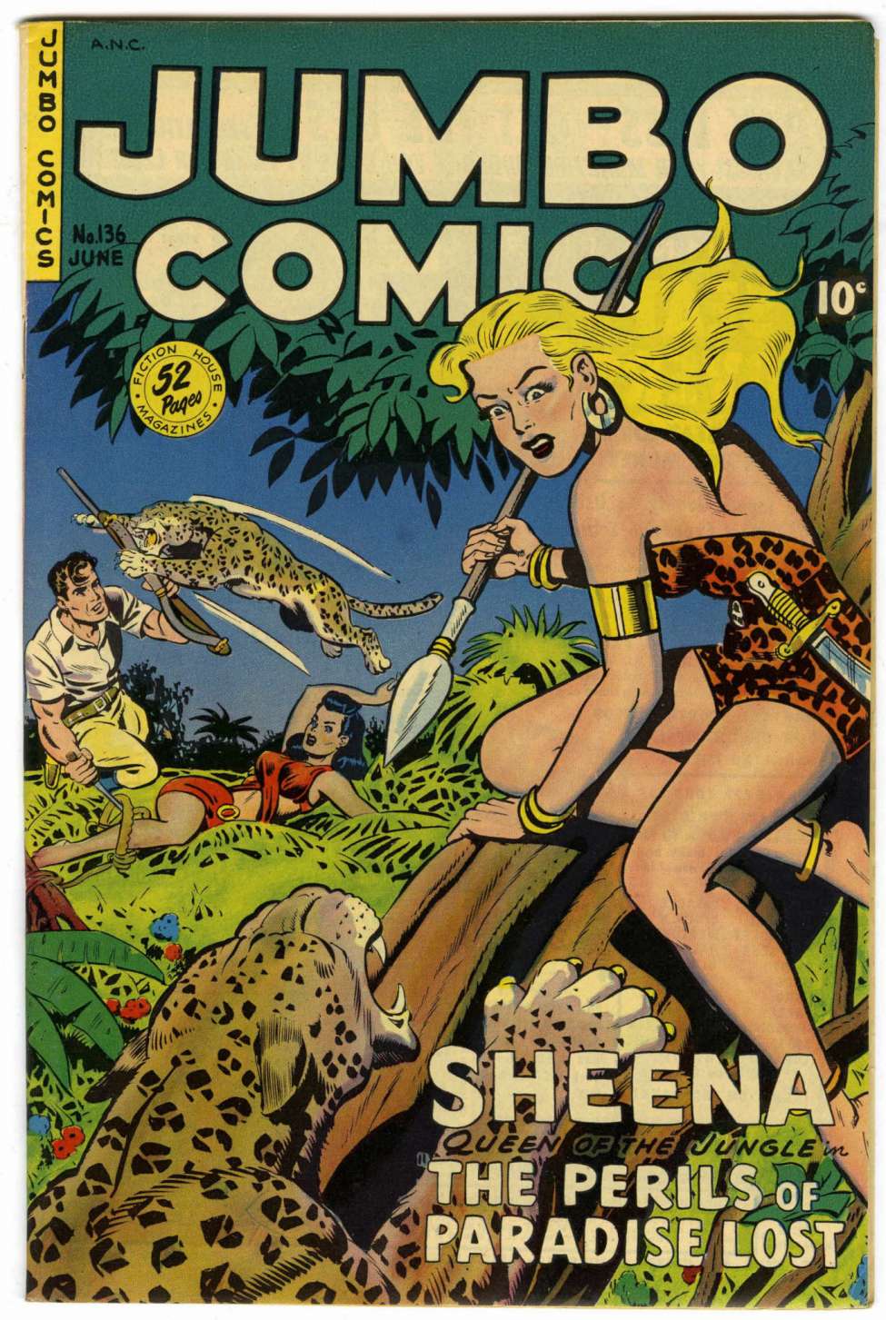 Comic Book Cover For Jumbo Comics 136