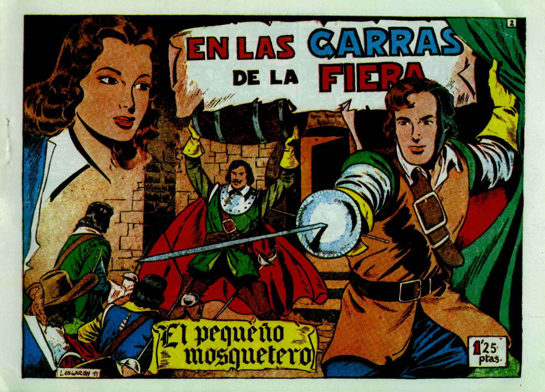 Comic Book Cover For El Pequeño Mosquetero 2 - En Las Garras De La Fiera