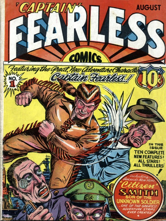 Comic Book Cover For Captain Fearless Comics 1