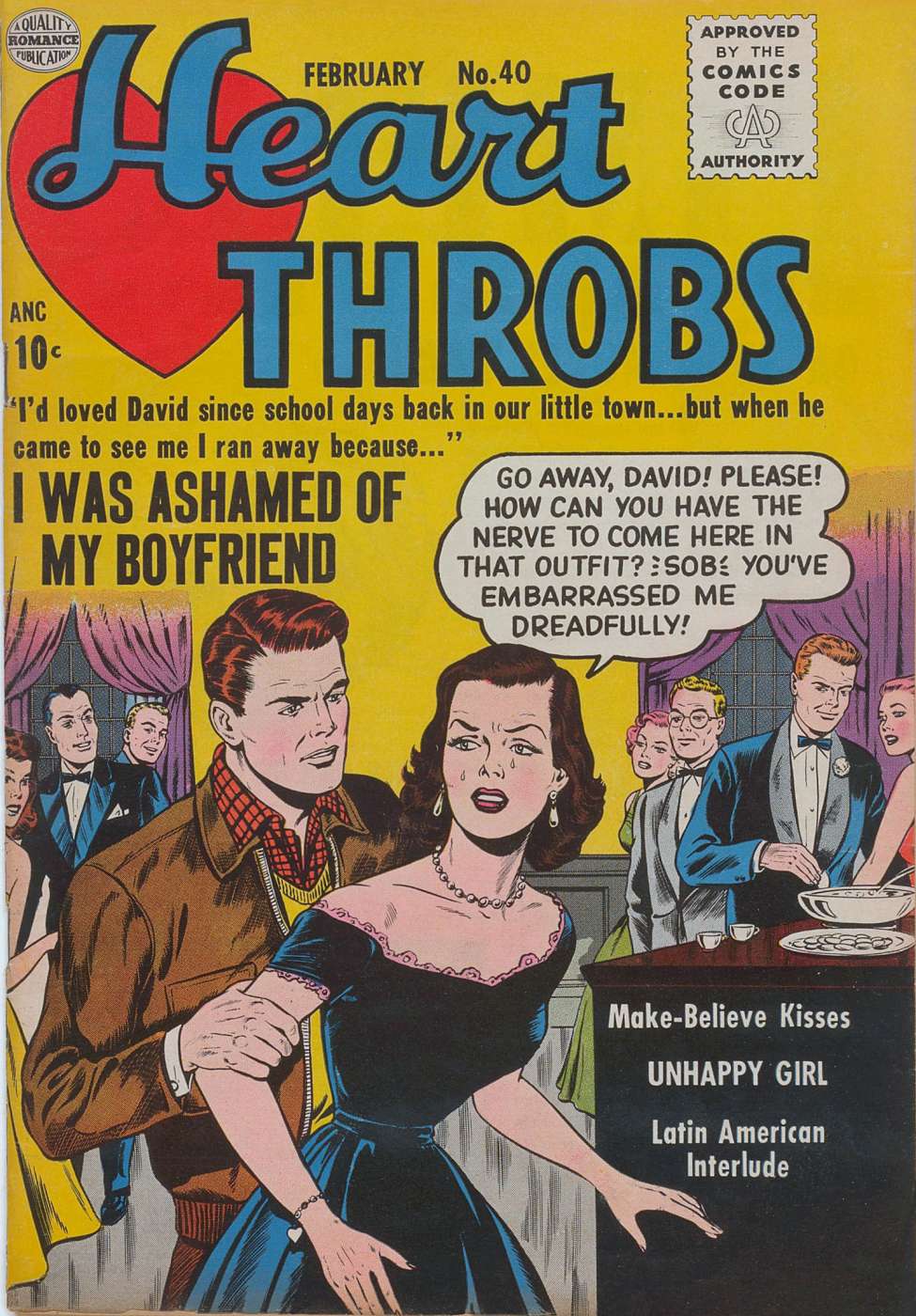 Book Cover For Heart Throbs 40