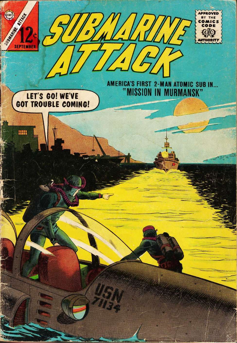 Comic Book Cover For Submarine Attack 41
