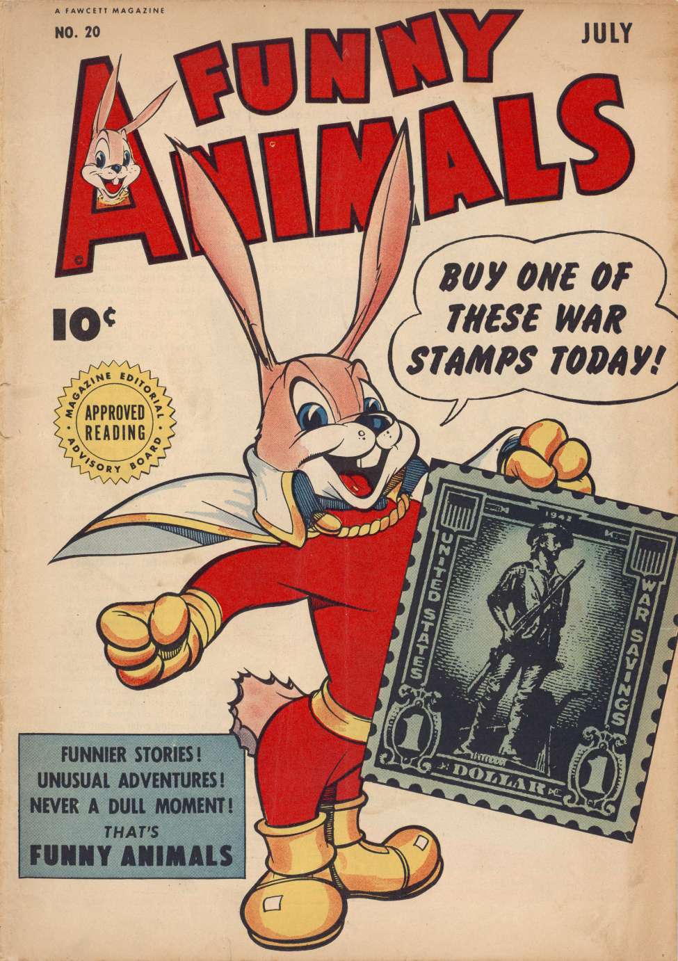 Book Cover For Fawcett's Funny Animals 20 - Version 2