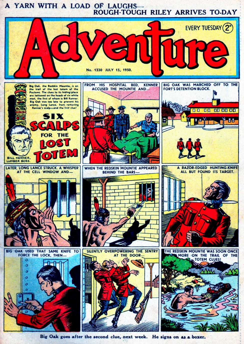 Comic Book Cover For Adventure 1330