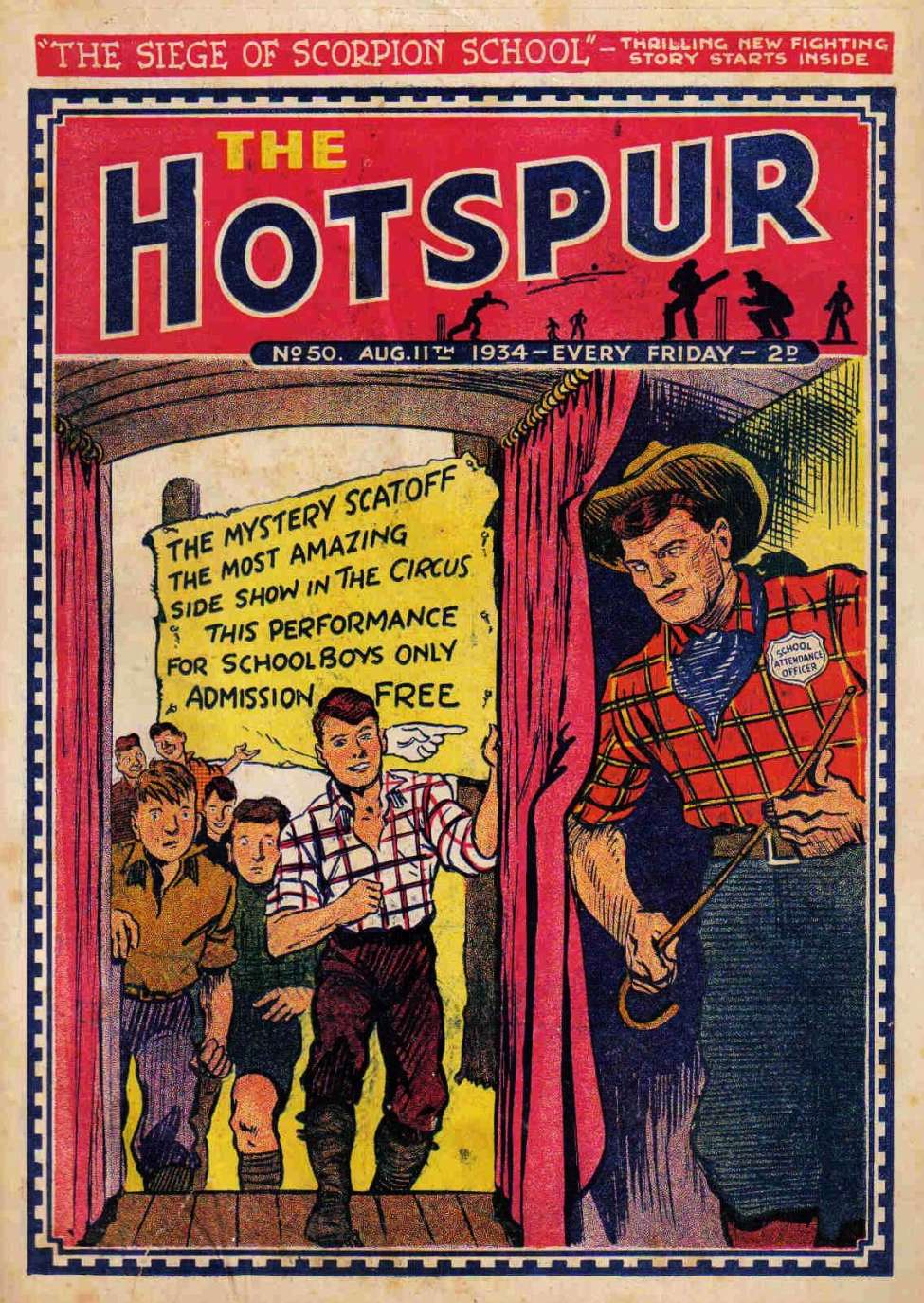 Comic Book Cover For The Hotspur 50