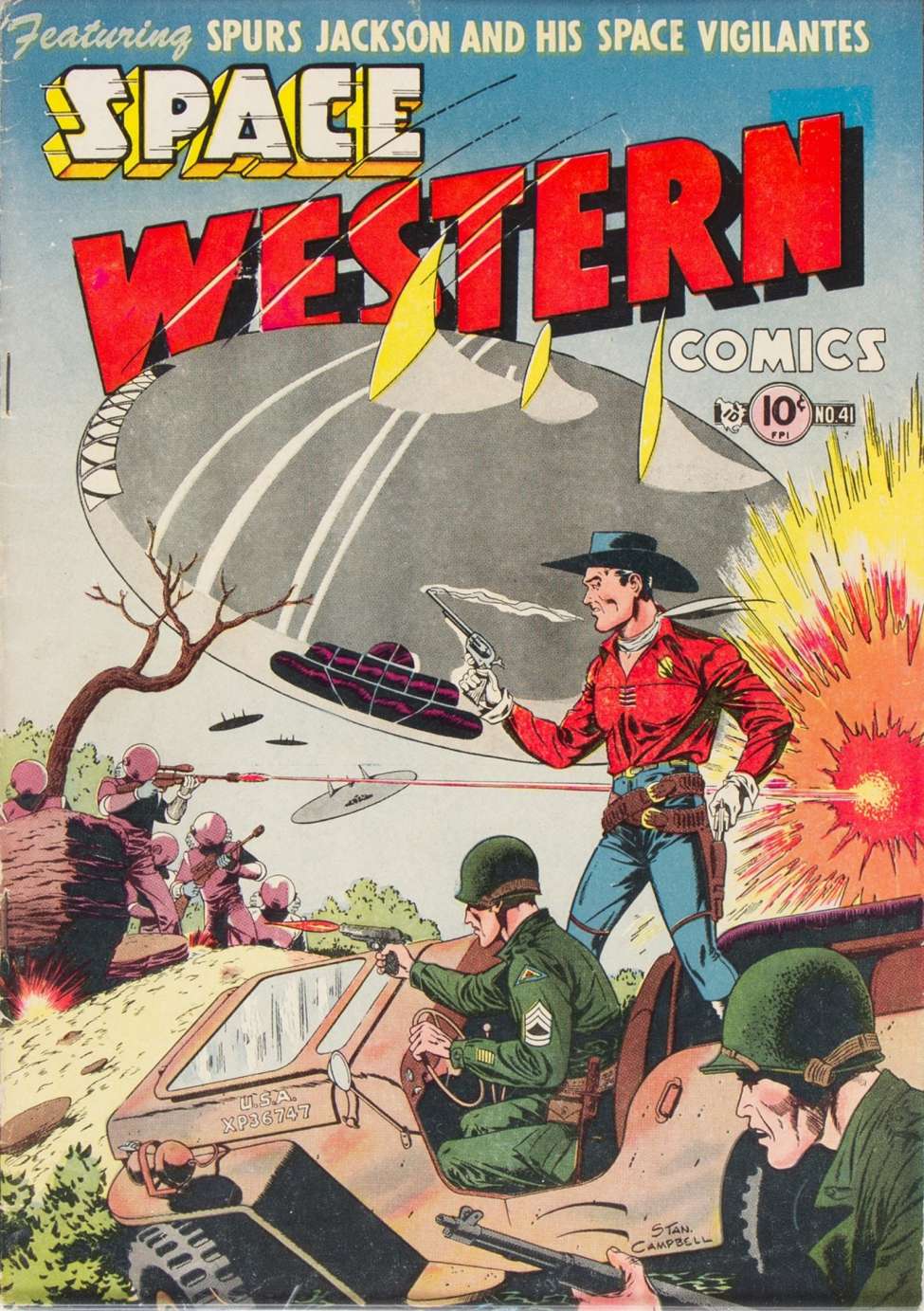 Comic Book Cover For Space Western 41 (alt)