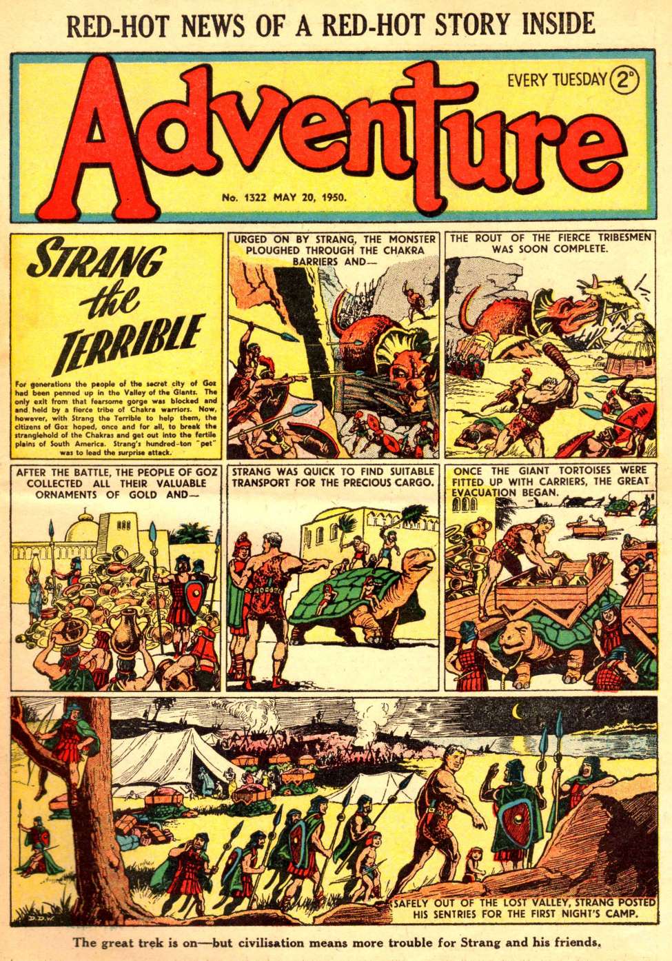 Comic Book Cover For Adventure 1322