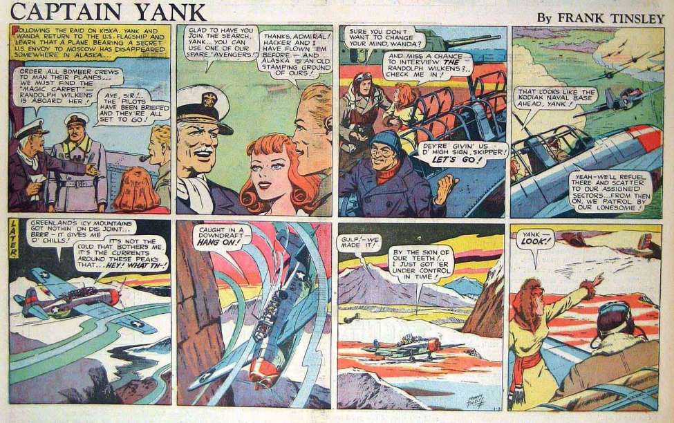 Comic Book Cover For Captain Yank - Color Sundays