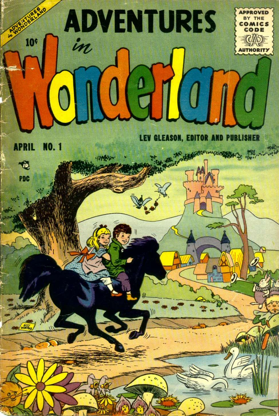 Comic Book Cover For Adventures in Wonderland 1 - Version 1