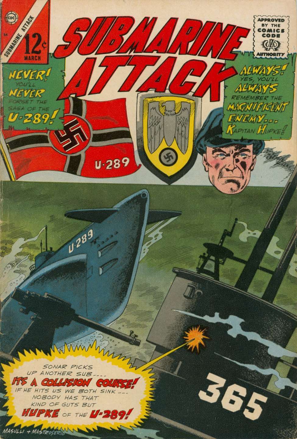 Comic Book Cover For Submarine Attack 54
