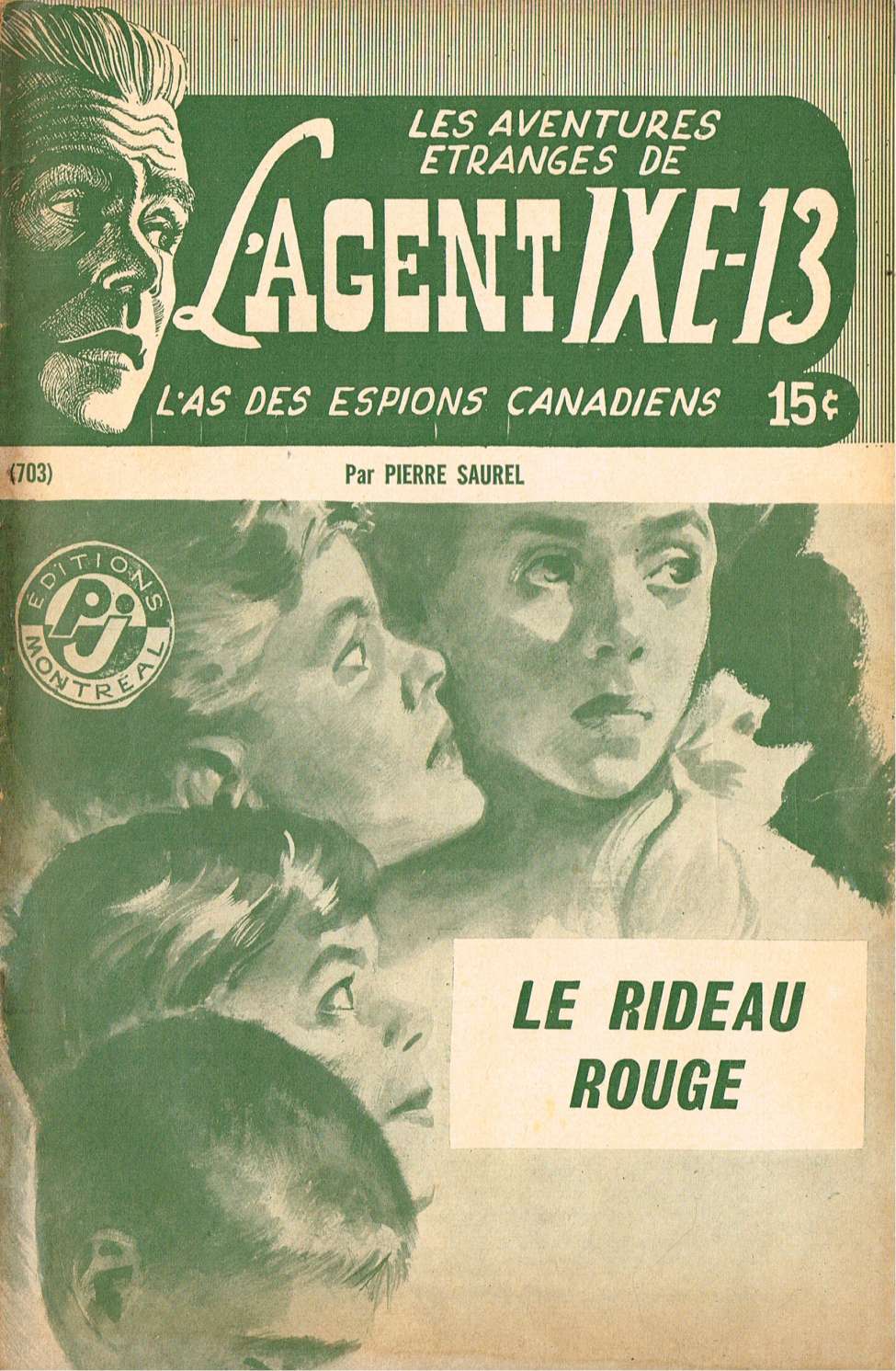 Book Cover For L'Agent IXE-13 v2 703 - Le rideau rouge
