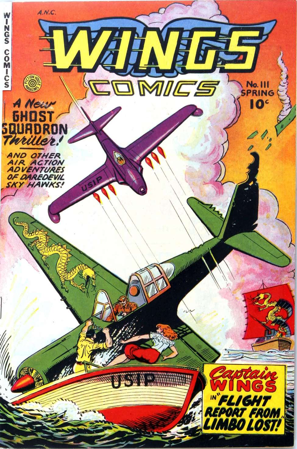 Comic Book Cover For Wings Comics 111