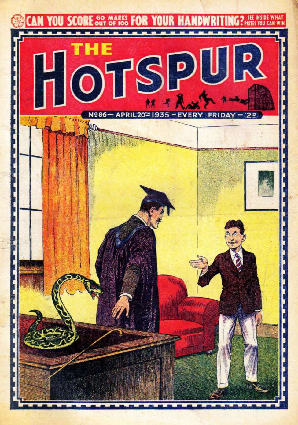 Comic Book Cover For The Hotspur 86