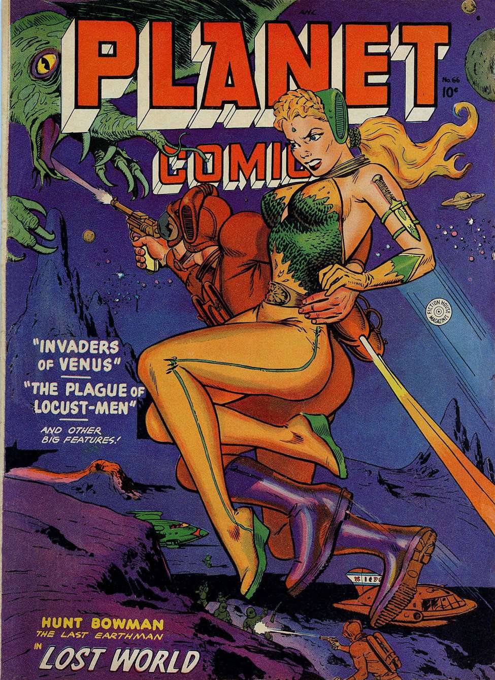 Comic Book Cover For Planet Comics 66 - Version 2