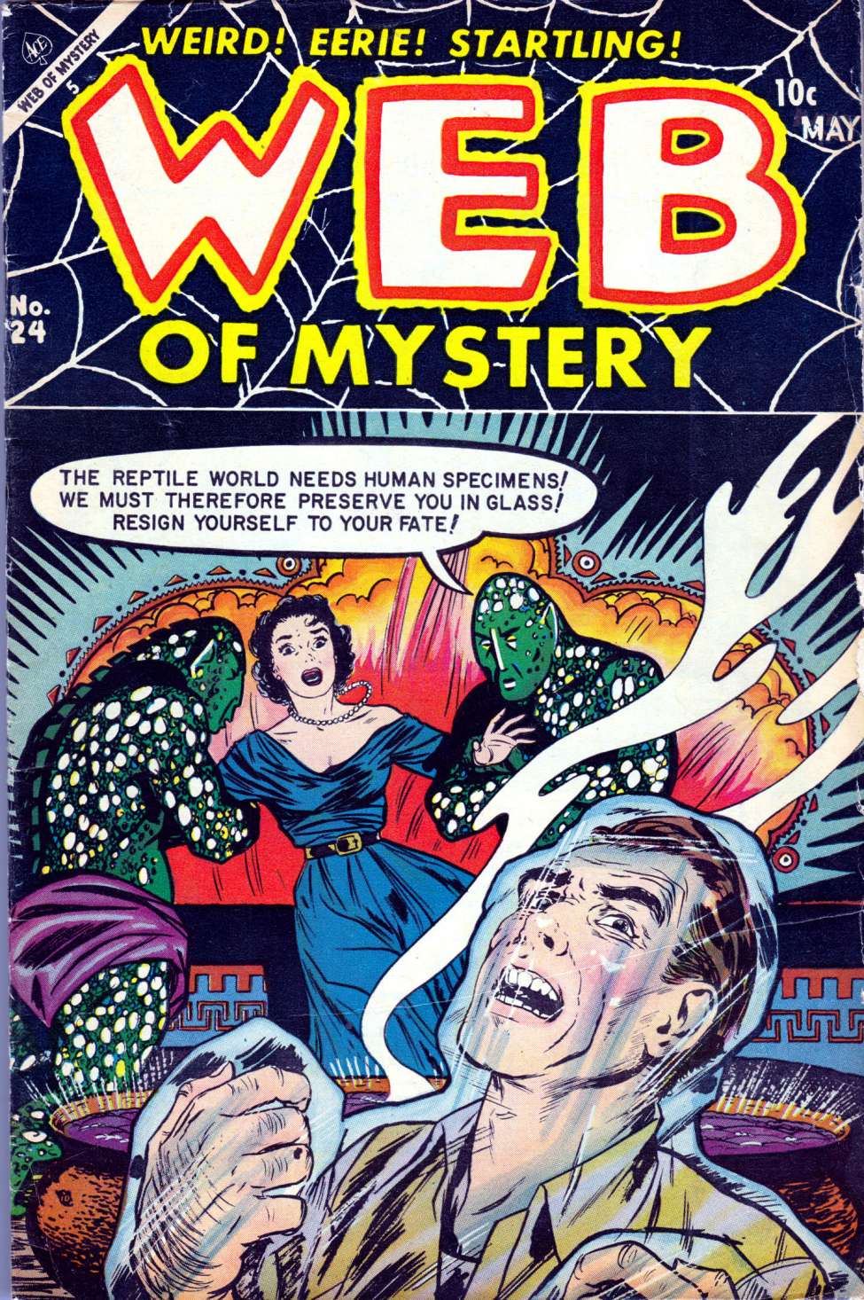Book Cover For Web Of Mystery 24 (alt) - Version 2