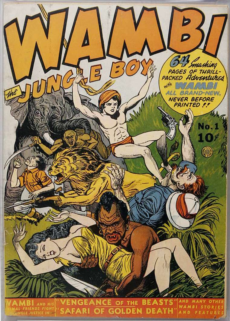 Comic Book Cover For Wambi, Jungle Boy 1