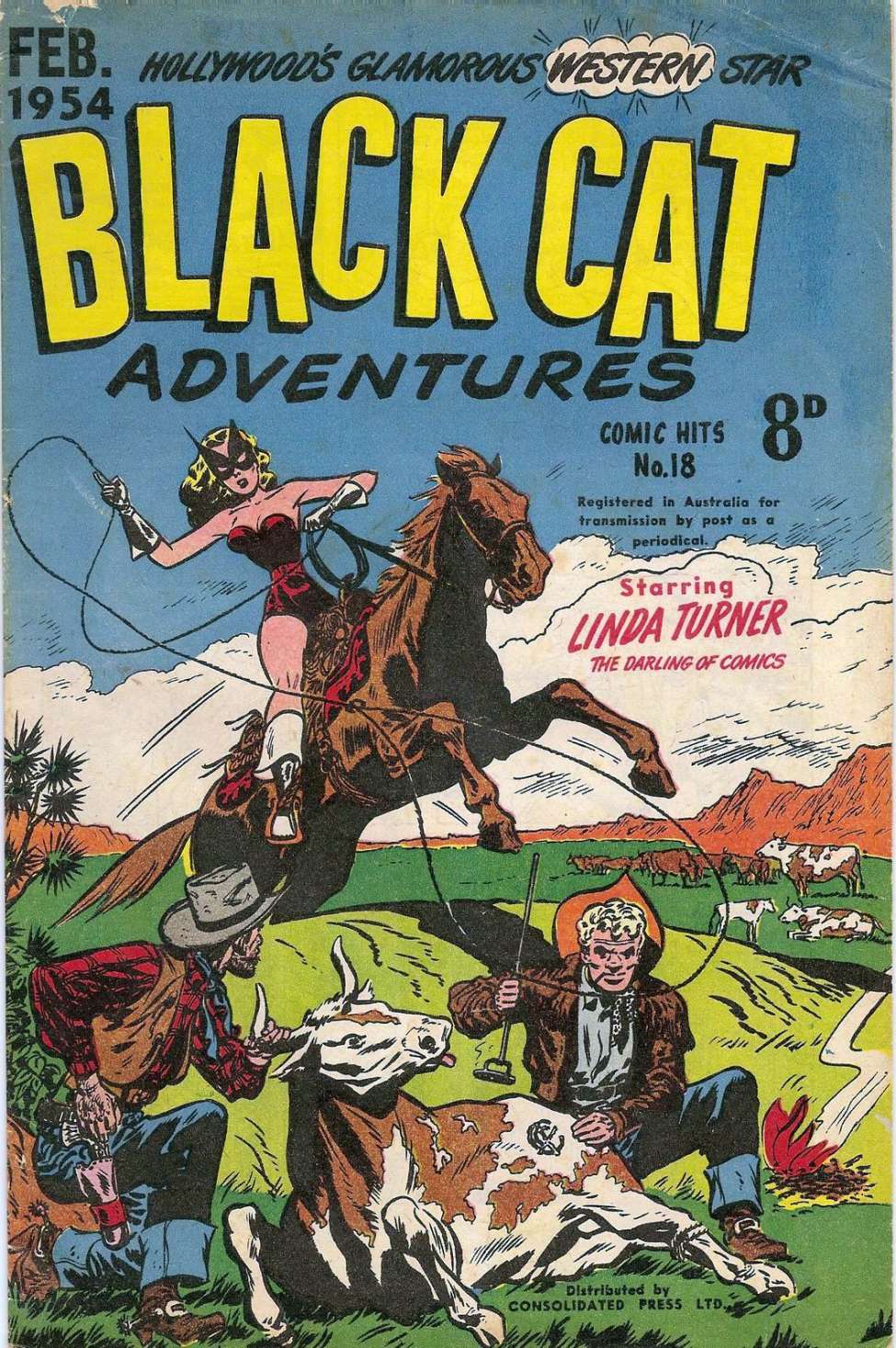Book Cover For Comic Hits 18 (Black Cat Adventures) - Version 2