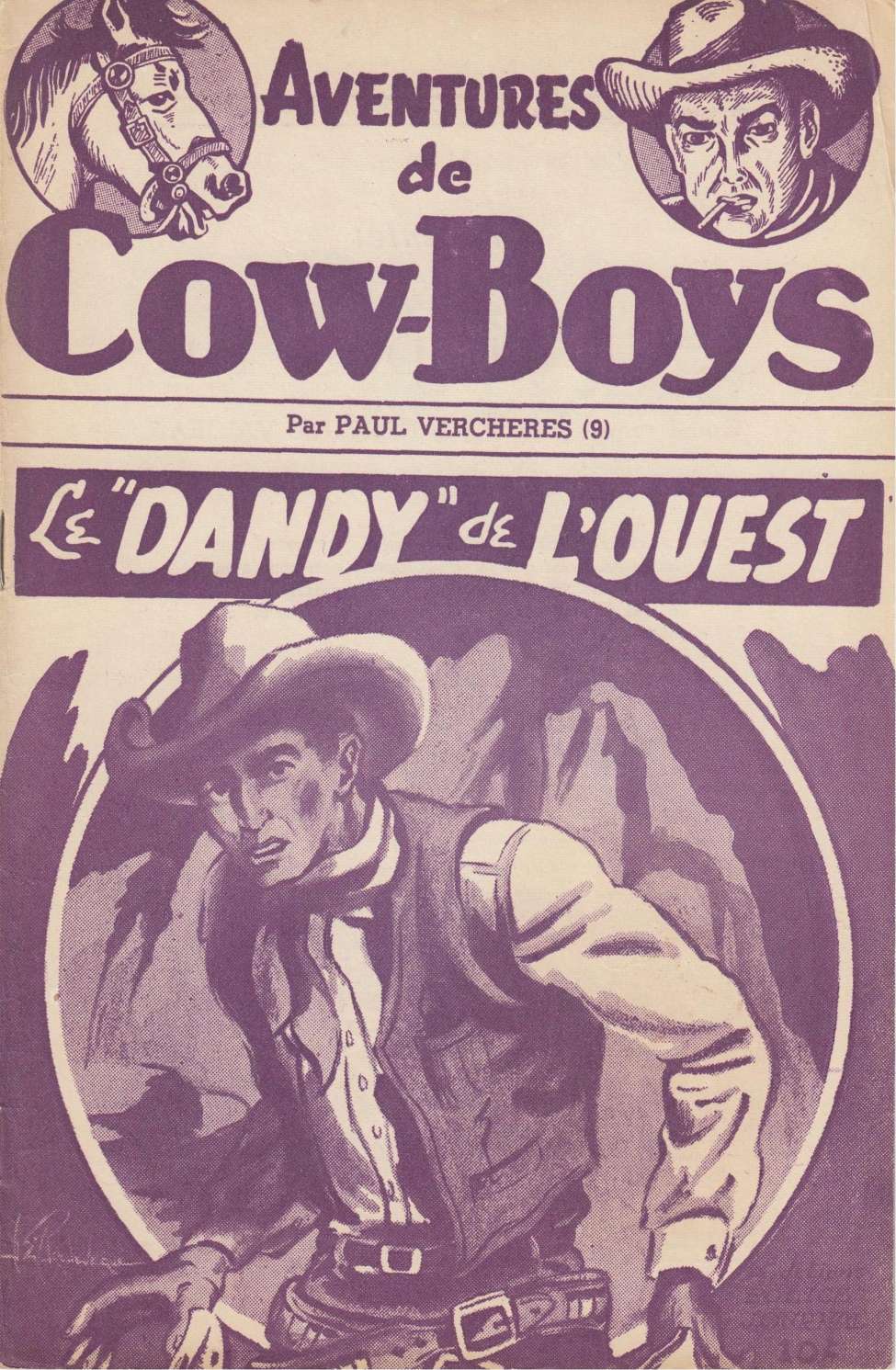 Comic Book Cover For Aventures de Cow-Boys 9 - Le 'dandy' de l'Ouest