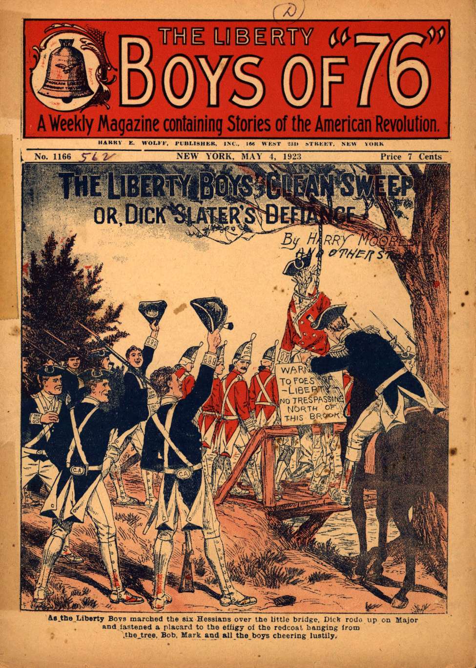 Book Cover For The Liberty Boys of 76 1166 - The Liberty Boys' Clean Sweep