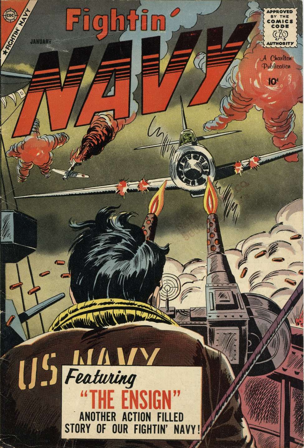 Comic Book Cover For Fightin' Navy 85 - Version 2