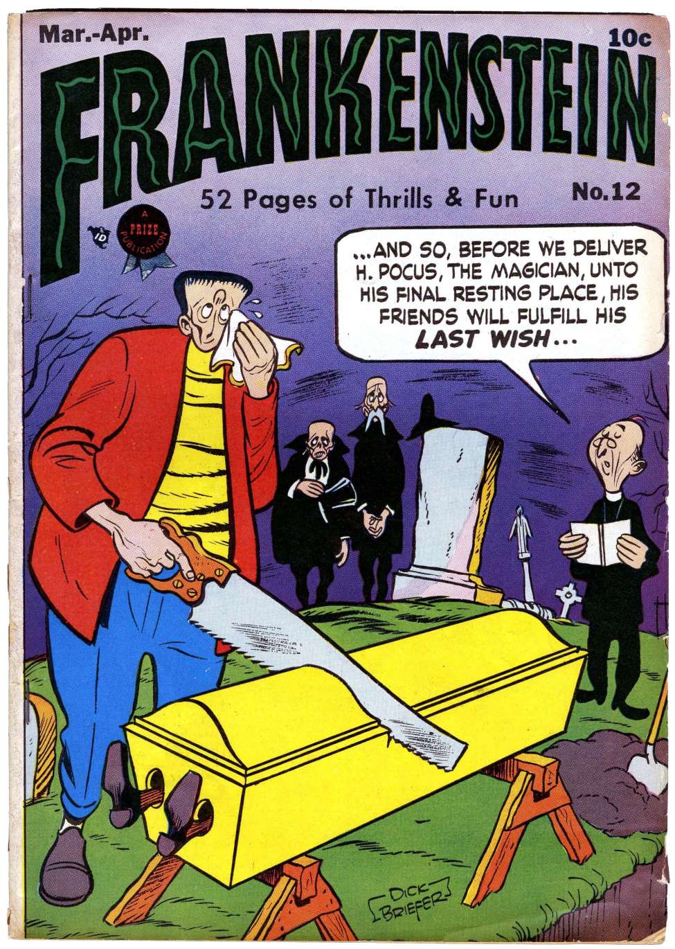 Comic Book Cover For Frankenstein 12 - Version 2