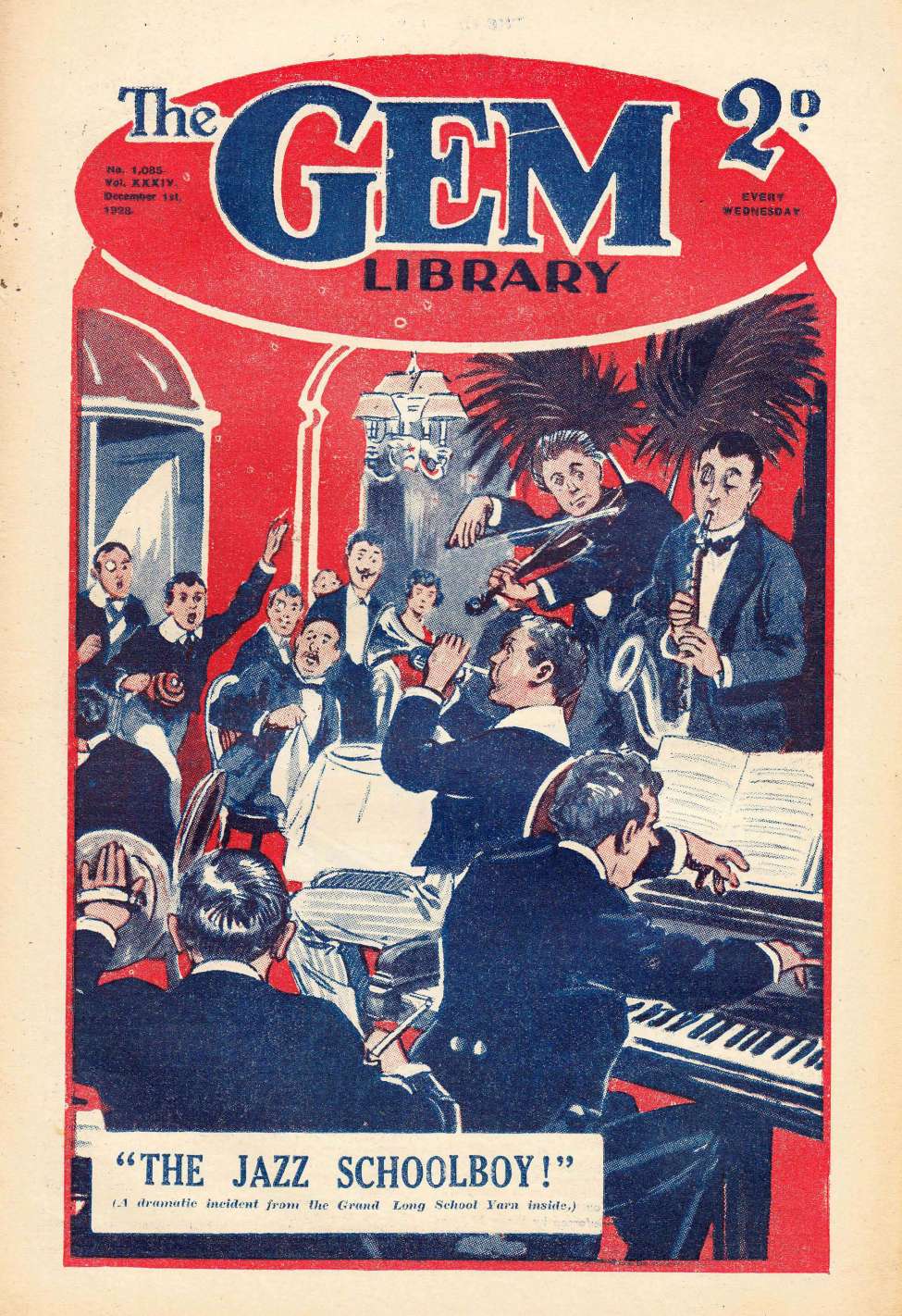 Comic Book Cover For The Gem v2 1085 - The Jazz Schoolboy