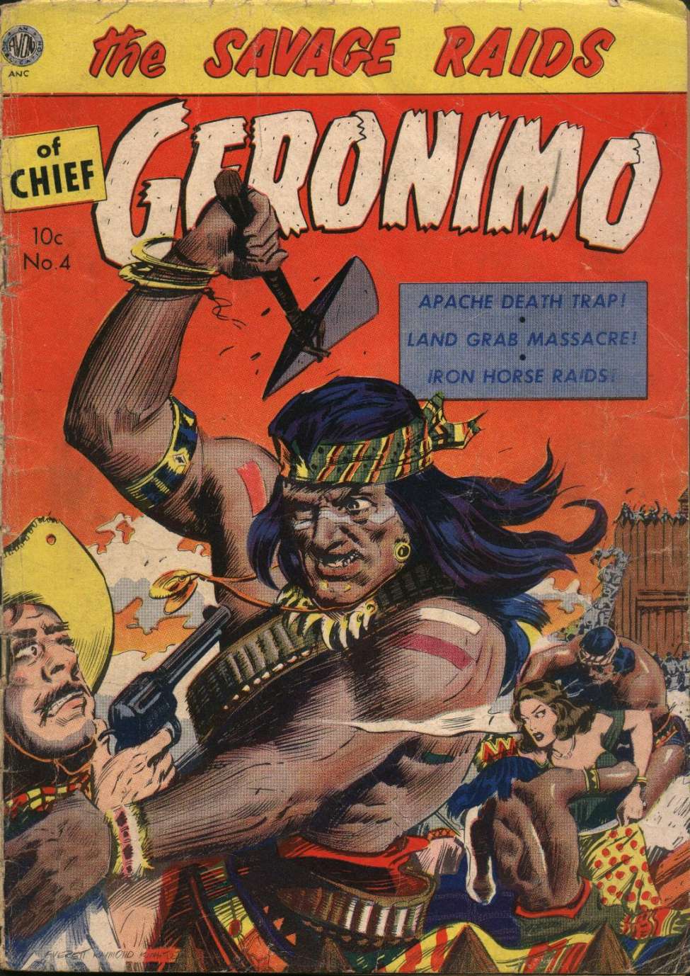 Comic Book Cover For Geronimo 4 - Savage Raids Of Chief