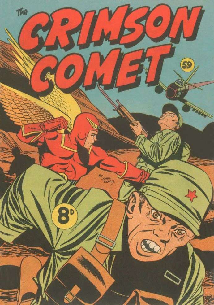 Comic Book Cover For The Crimson Comet Comic 59