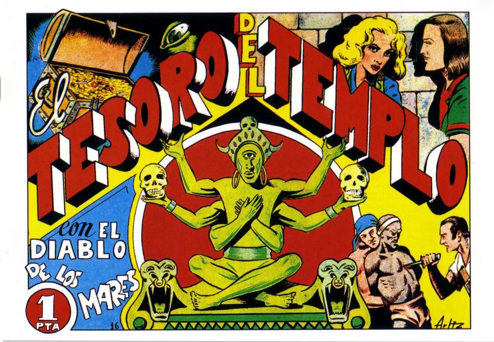 Book Cover For El Diablo de los Mares 16 - El Tesoro del Templo