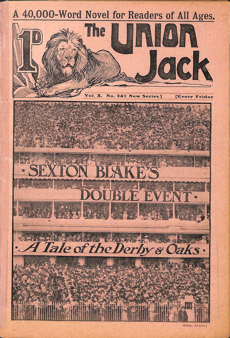 Comic Book Cover For Union Jack 242 - Sexton Blake's Double Event