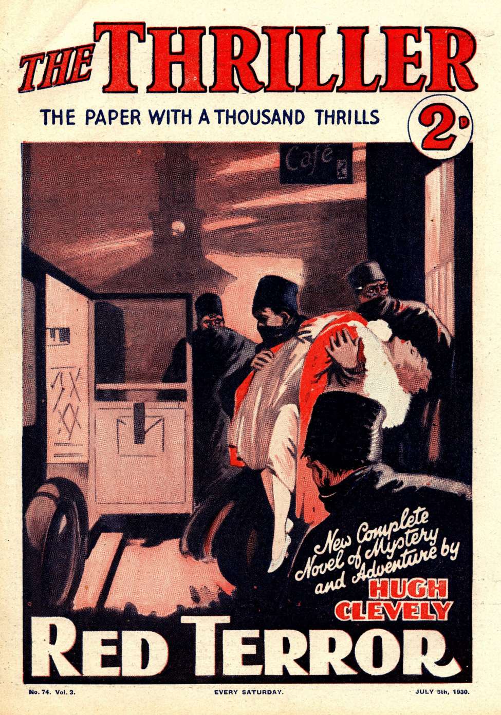 Comic Book Cover For The Thriller 74