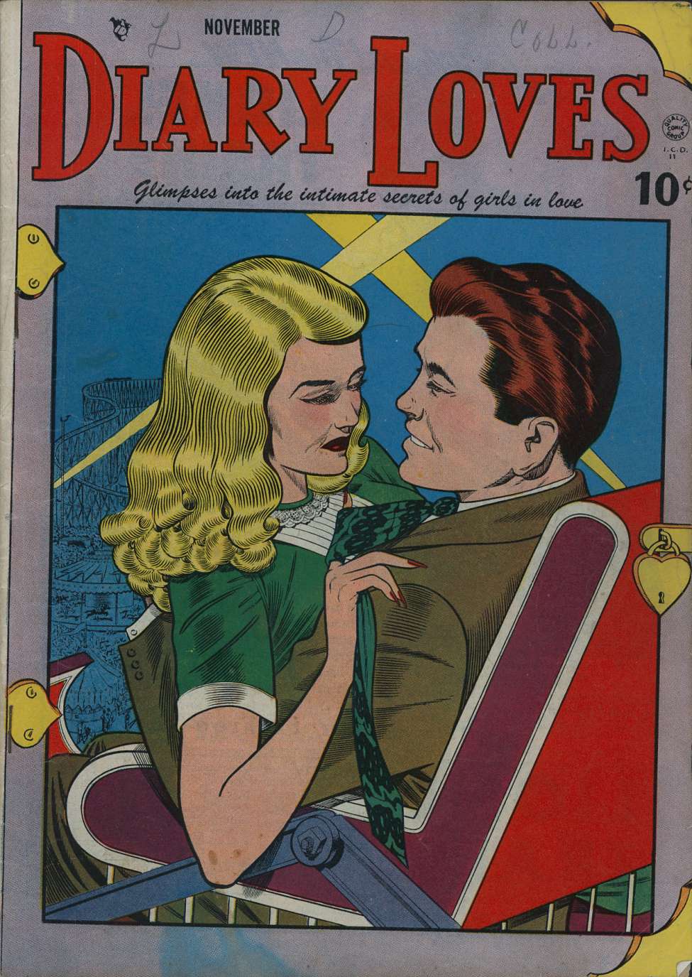 Comic Book Cover For Diary Loves 2