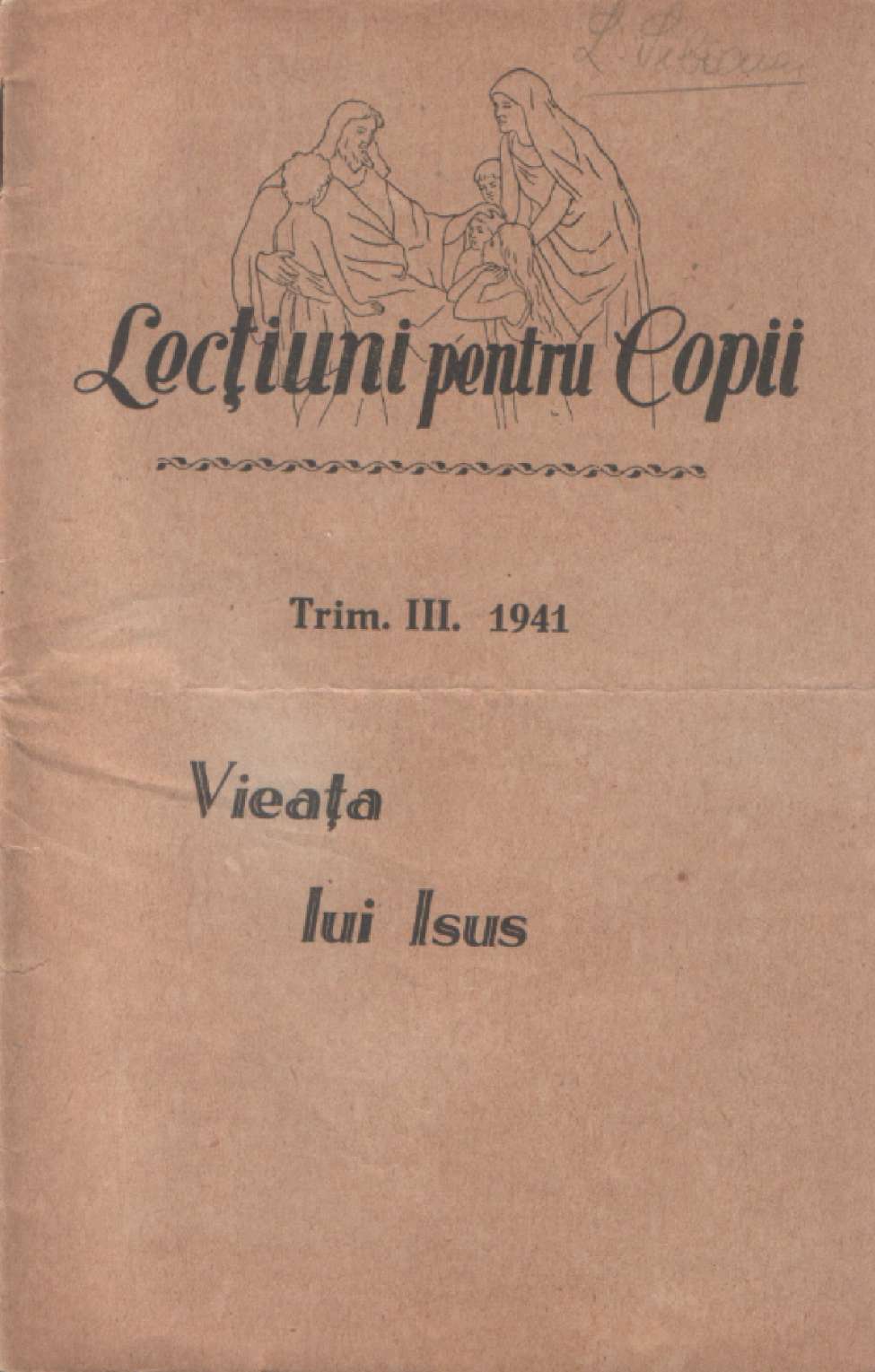 Book Cover For Vieata Lui Isus