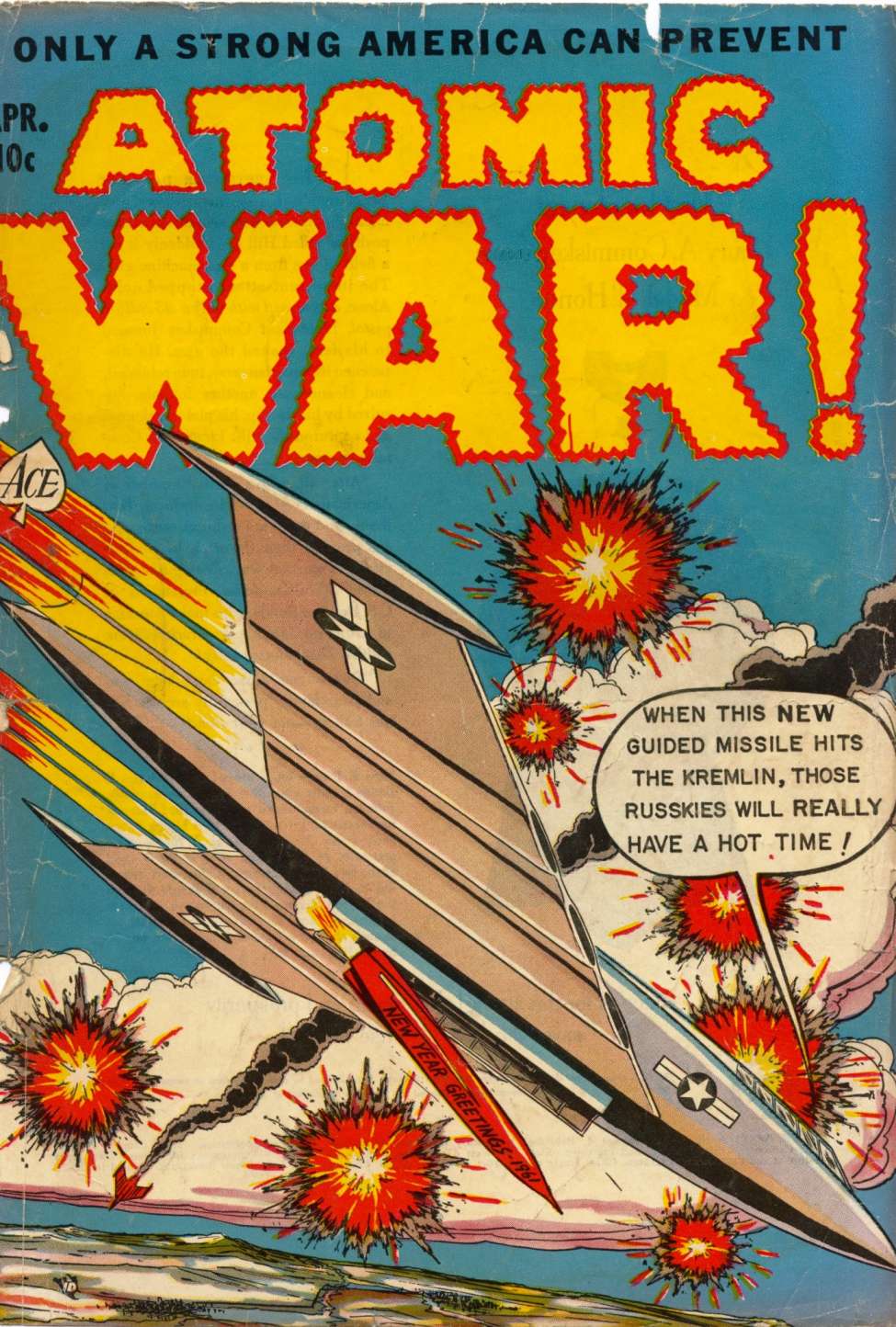 Comic Book Cover For Atomic War 4