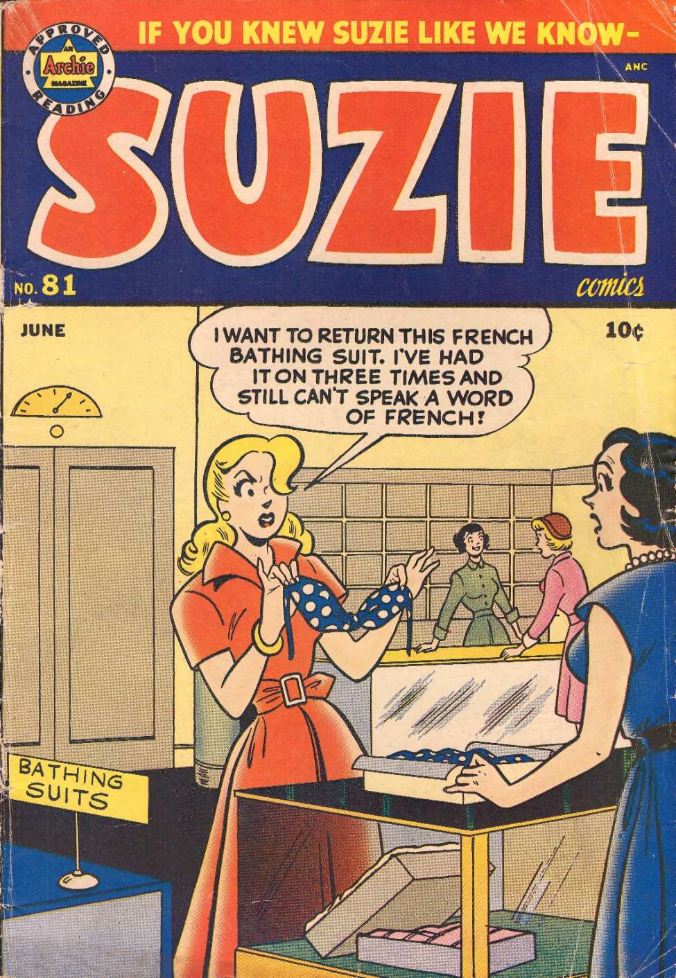 Comic Book Cover For Suzie Comics 81