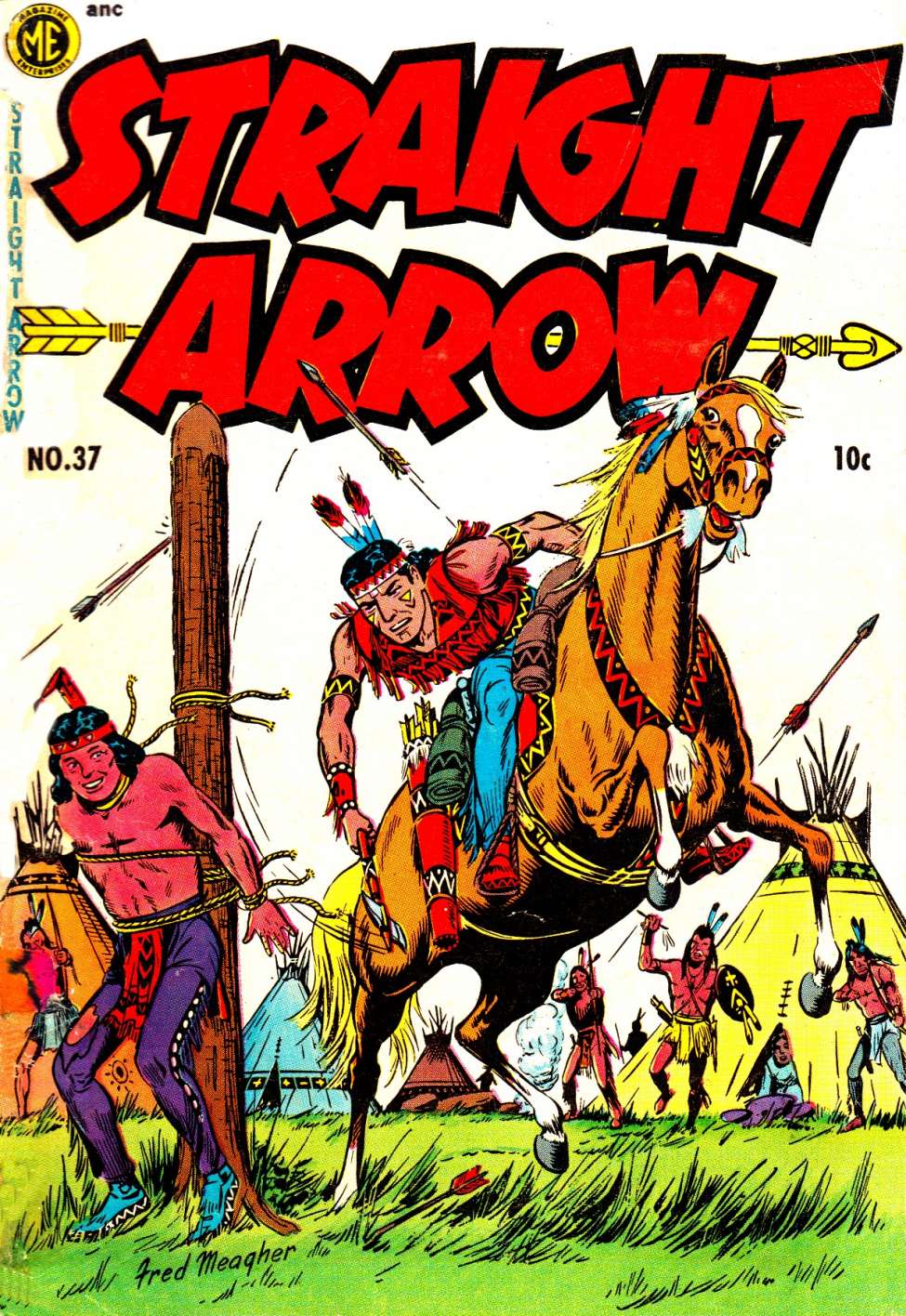 Comic Book Cover For Straight Arrow 37