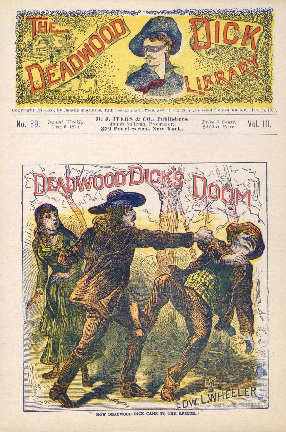 Book Cover For Deadwood Dick Library v3 39 - Deadwood Dick's Doom