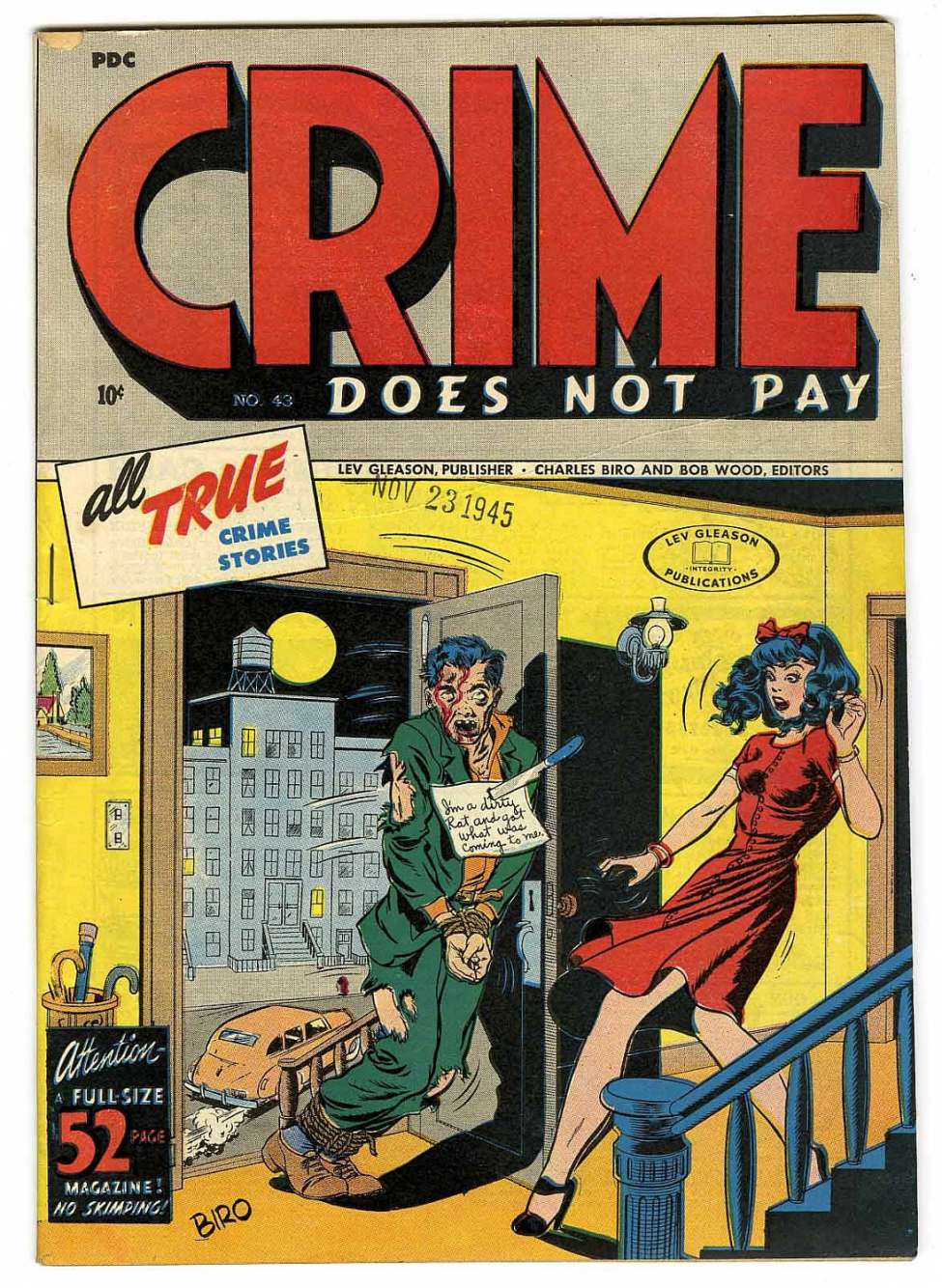 Comic Book Cover For Crime Does Not Pay 43