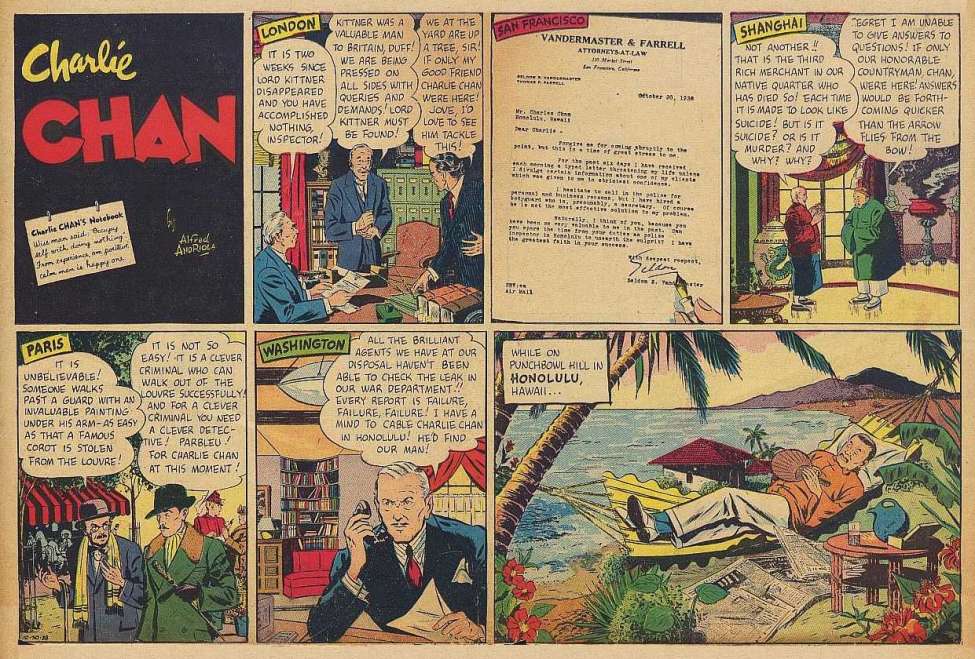 Comic Book Cover For Charlie Chan Color Sundays 1938-10-30 To 1939-02-12