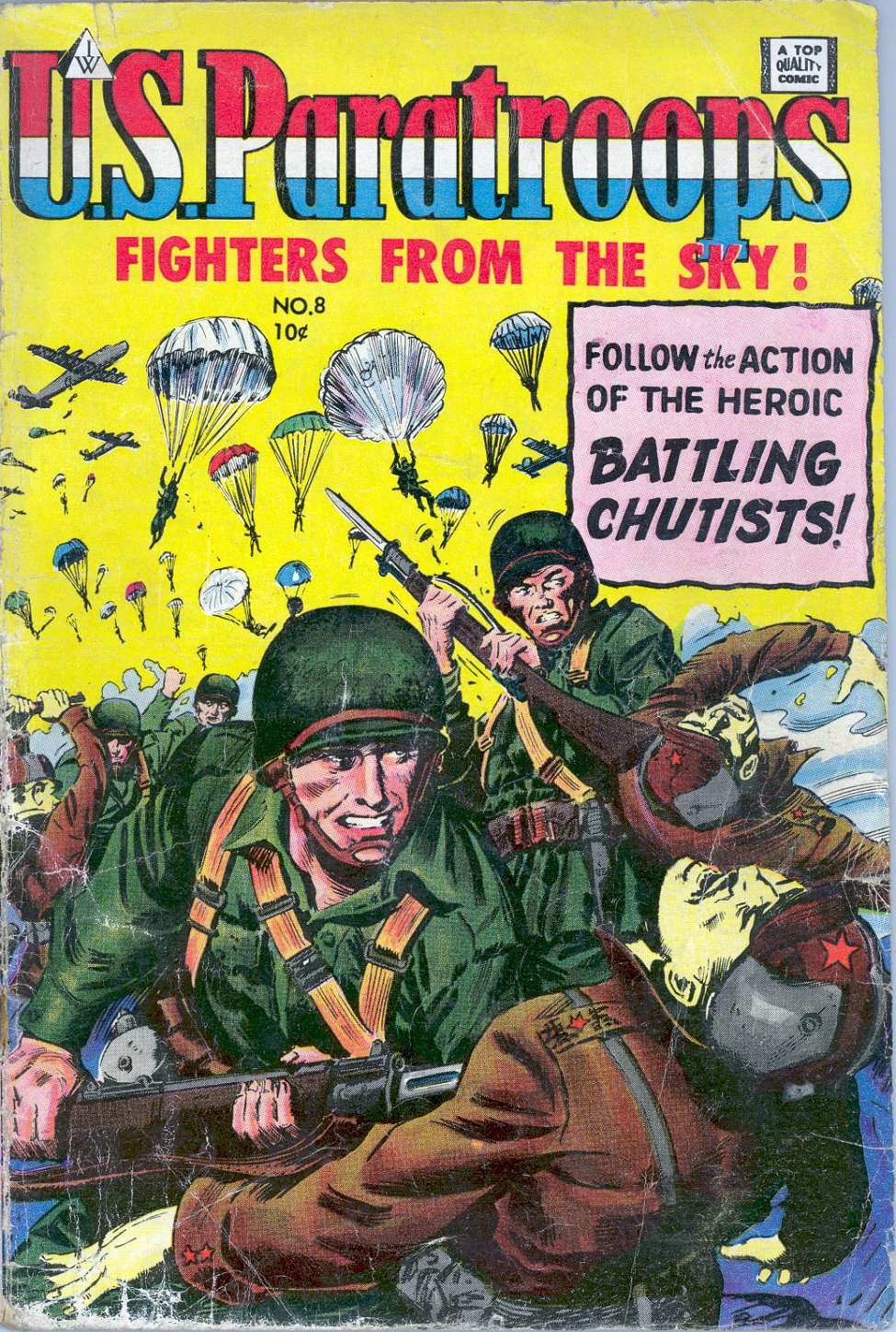 Comic Book Cover For U.S. Paratroops 8