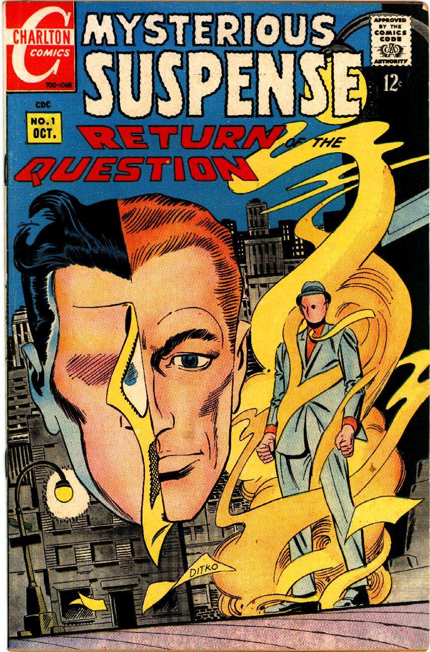 Comic Book Cover For Mysterious Suspense 1