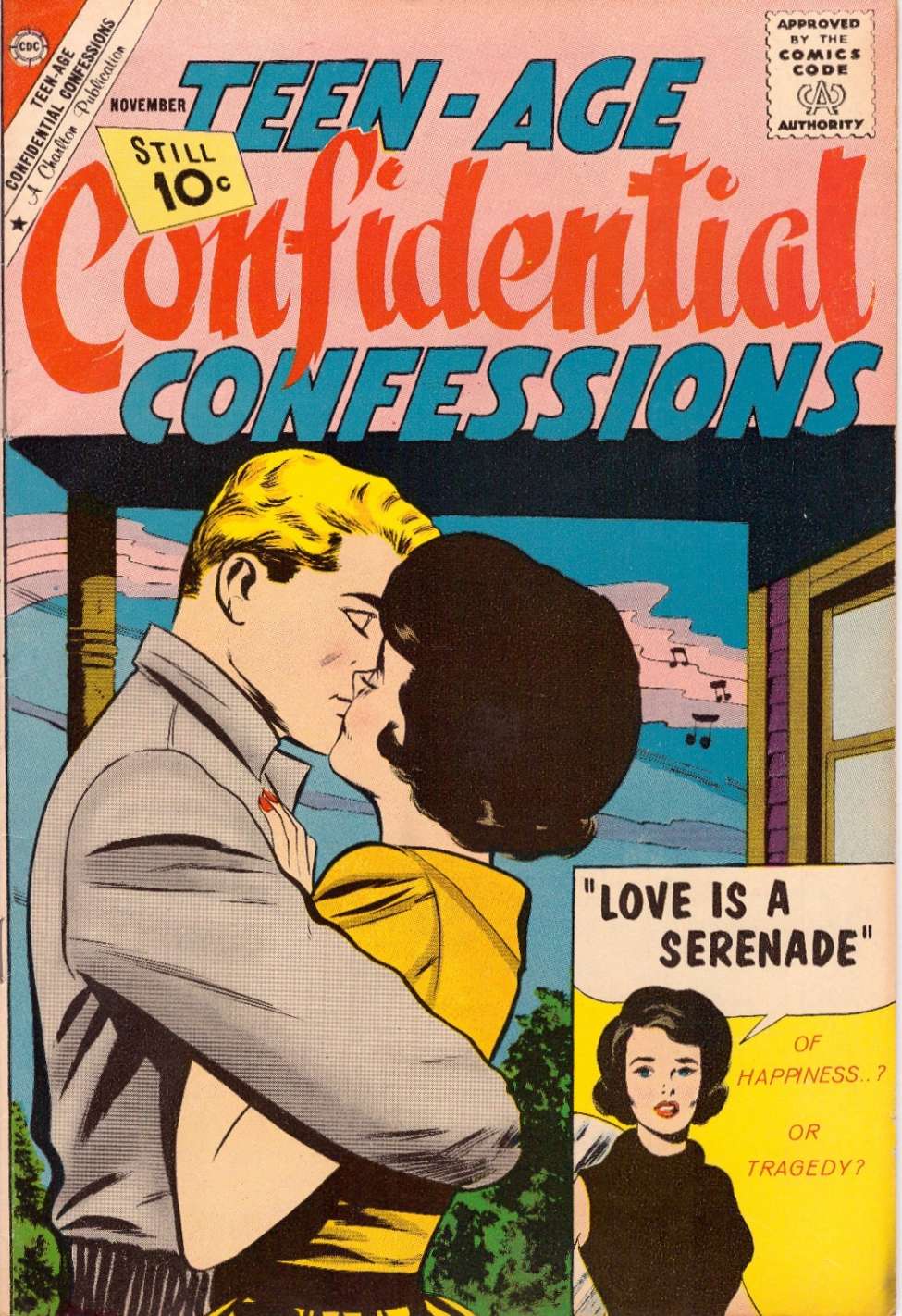 Comic Book Cover For Teen-Age Confidential Confessions 9