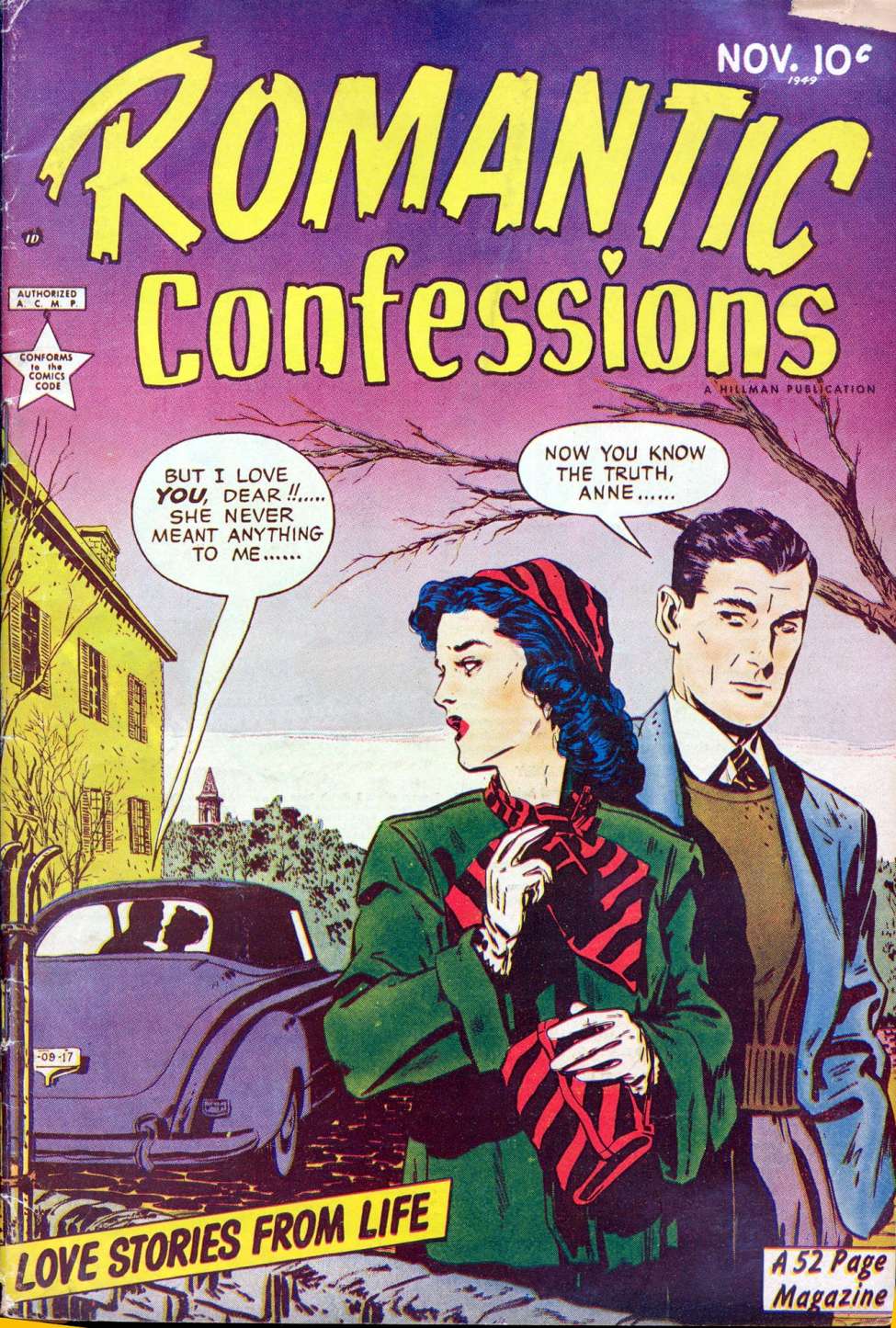 Comic Book Cover For Romantic Confessions v1 2