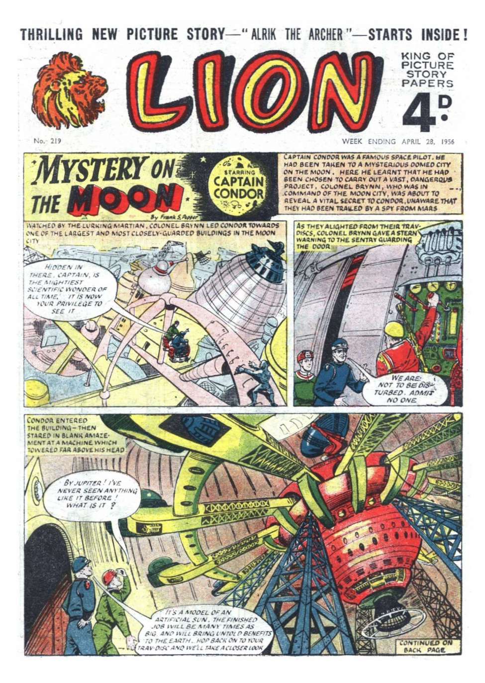 Comic Book Cover For Lion 219