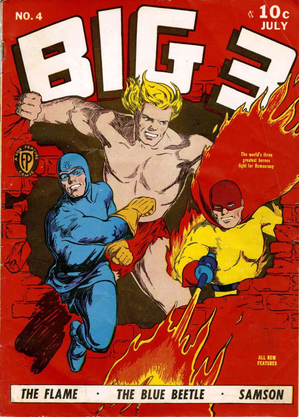 Comic Book Cover For Big 3 4 - Version 1