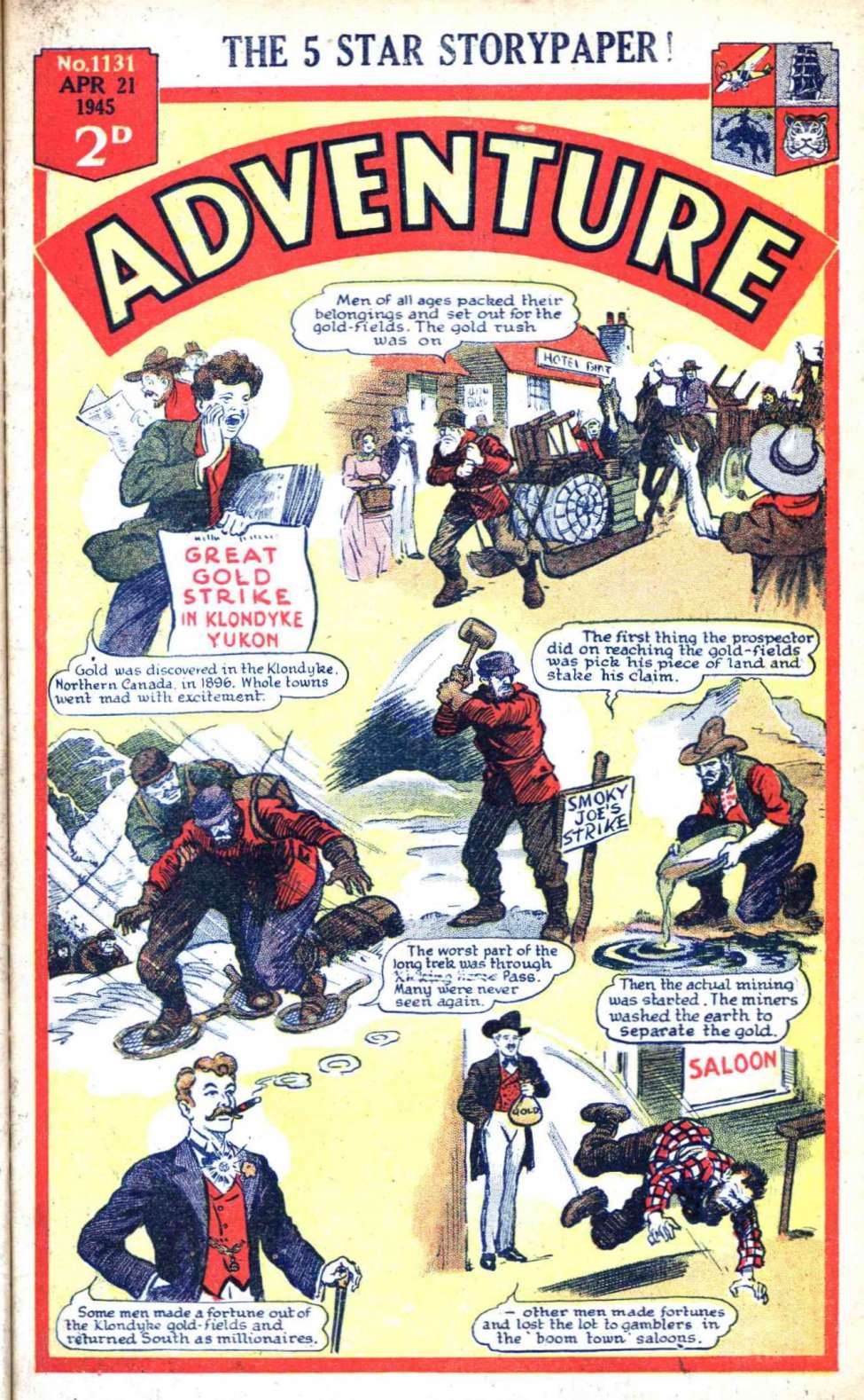 Comic Book Cover For Adventure 1131
