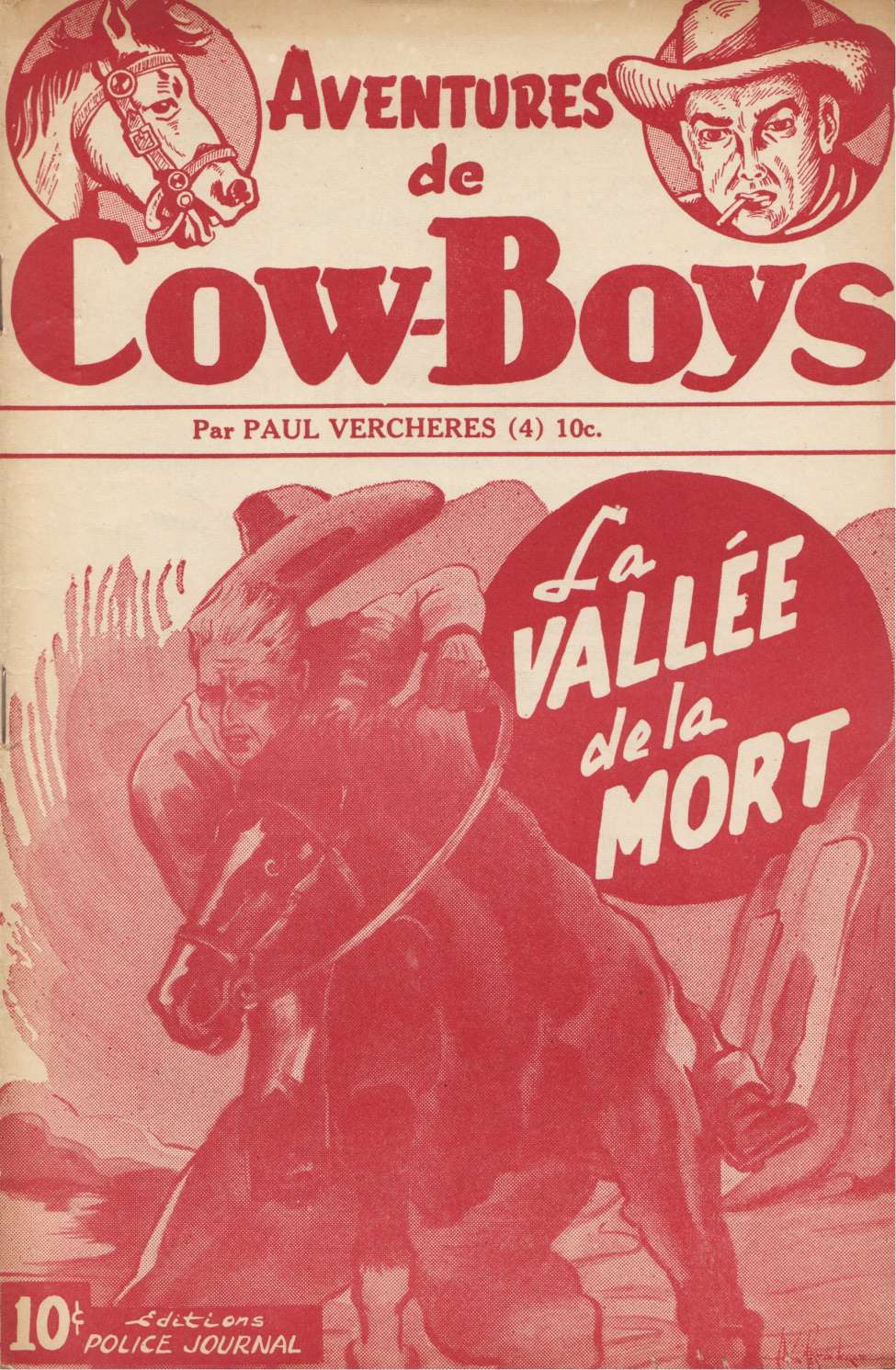 Comic Book Cover For Aventures de Cow-Boys 4 - La vallée de la mort