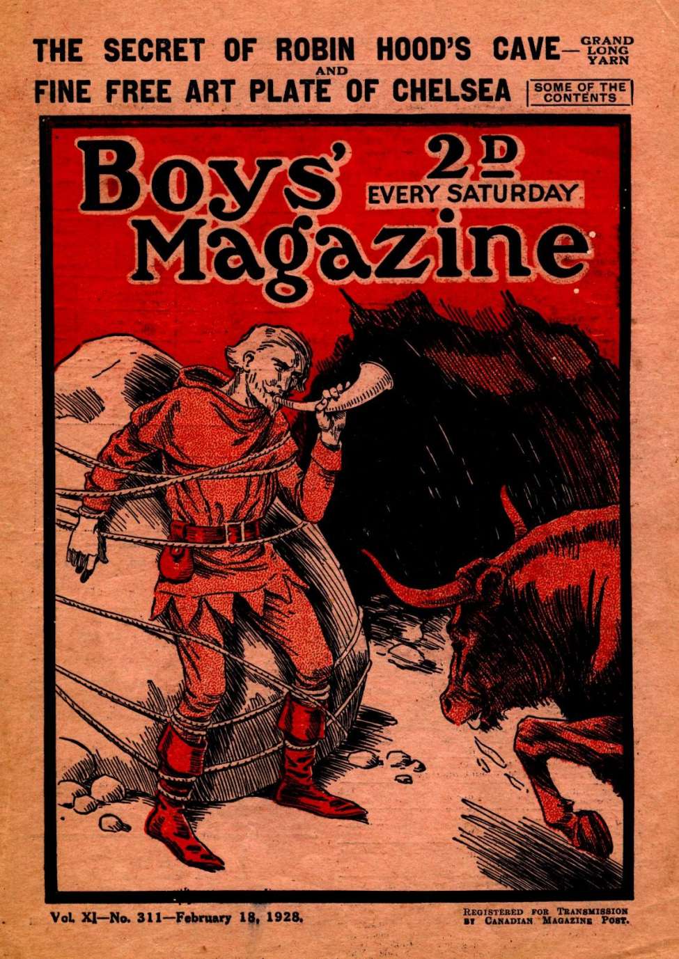 Book Cover For Boys' Magazine 311