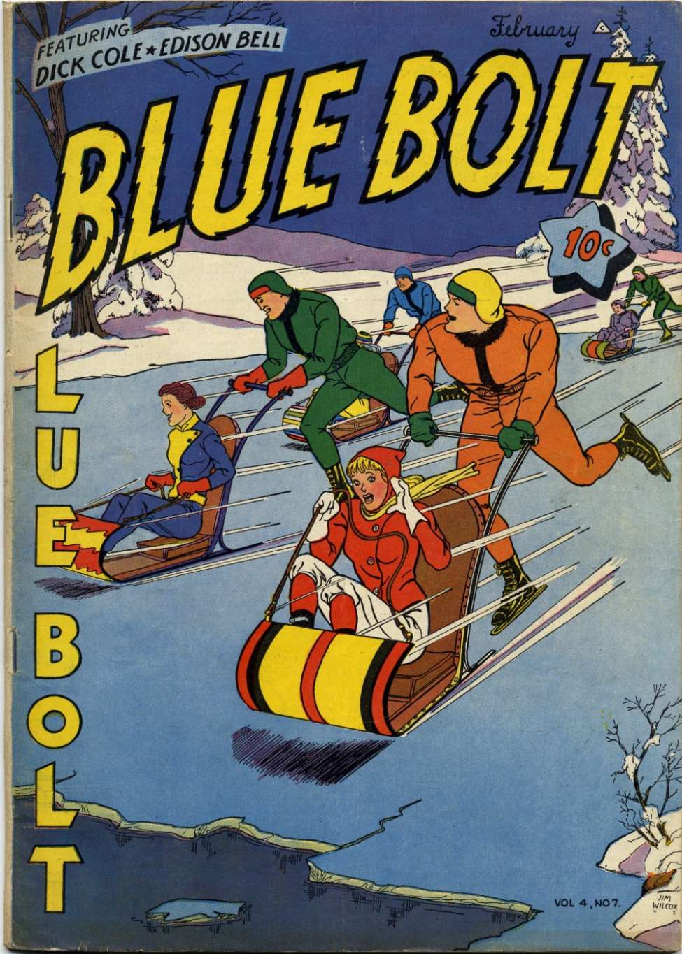Comic Book Cover For Blue Bolt v4 7