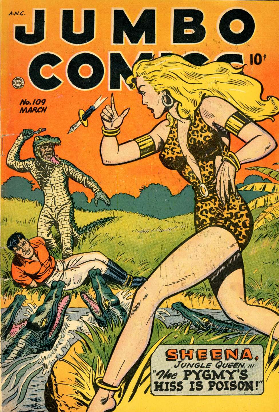 Comic Book Cover For Jumbo Comics 109